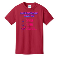 Funny Relationship Status Mentally Dating An Anime Character T Shirt Basic Youth T-shirt | Artistshot