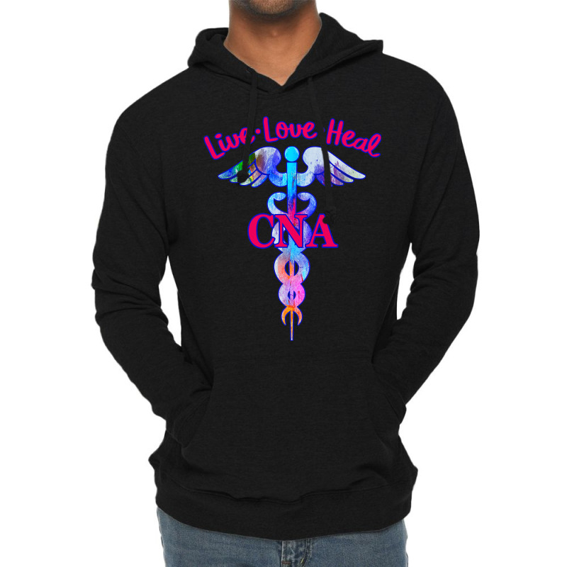 Cna Certified Nursing Assistant Live Love Heal Ins Lightweight Hoodie | Artistshot