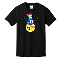 Billiards Christmas Snowman Basic Youth T-shirt | Artistshot