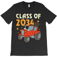 E6zn Tractor Class 2034 Future Kindergarten Back T-shirt | Artistshot