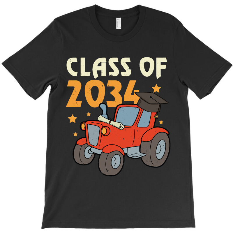 E6zn Tractor Class 2034 Future Kindergarten Back T-shirt | Artistshot