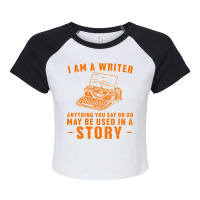 Best Writer Design For Men Women Writer Writing St Raglan Crop Top | Artistshot