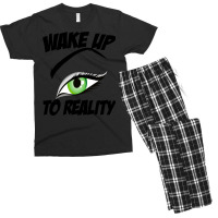 Wake Up To Reality New Men's T-shirt Pajama Set | Artistshot