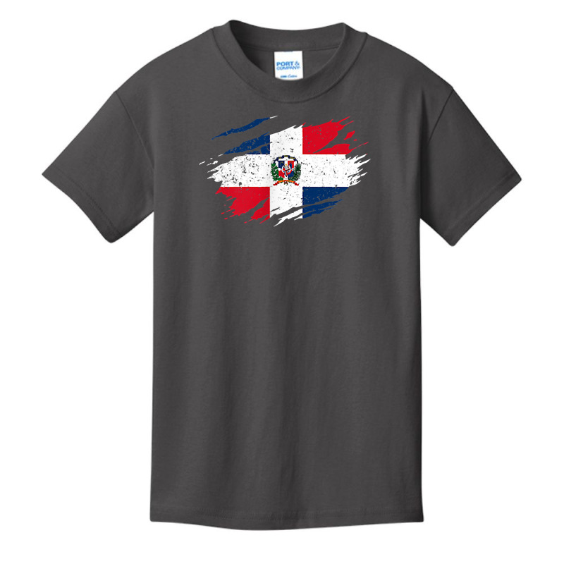 Dominican Flag Vintage Dominican Republic Pride Roots T Shirt Basic Youth T-shirt by carlianagorley | Artistshot