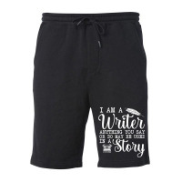 Best Writer Design For Men Women Writer Writing St Fleece Short | Artistshot