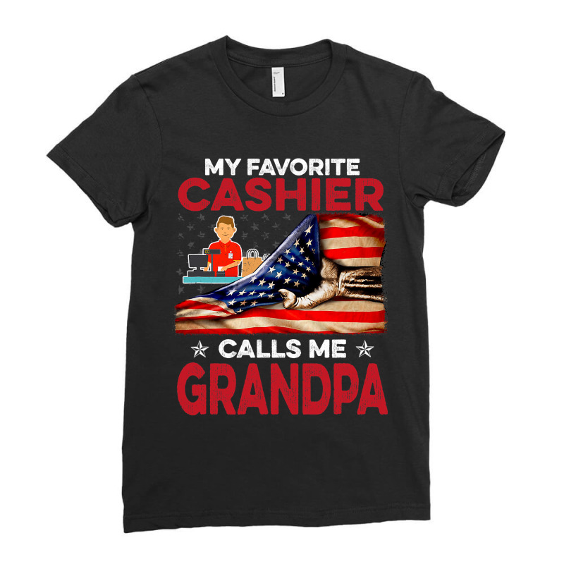 Cashier Shirt My Favorite People Call Me Grandpa Ladies Fitted T-Shirt by LilahHutchinson | Artistshot