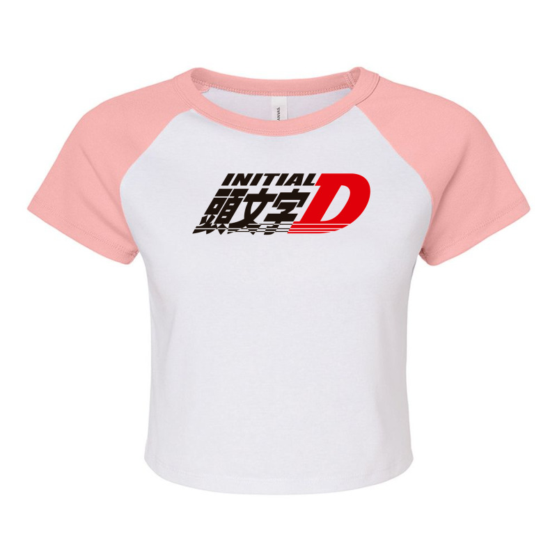 Initial D Raglan Crop Top by johnHarlow | Artistshot