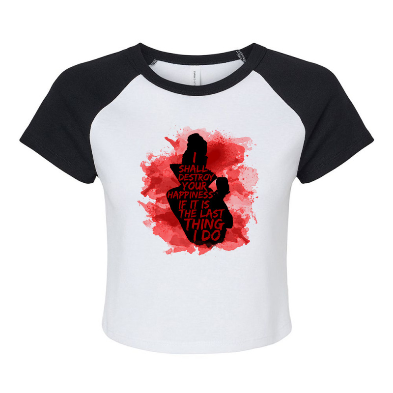 Vintage  Swanqueen Day Gift Raglan Crop Top by ArtistShea | Artistshot