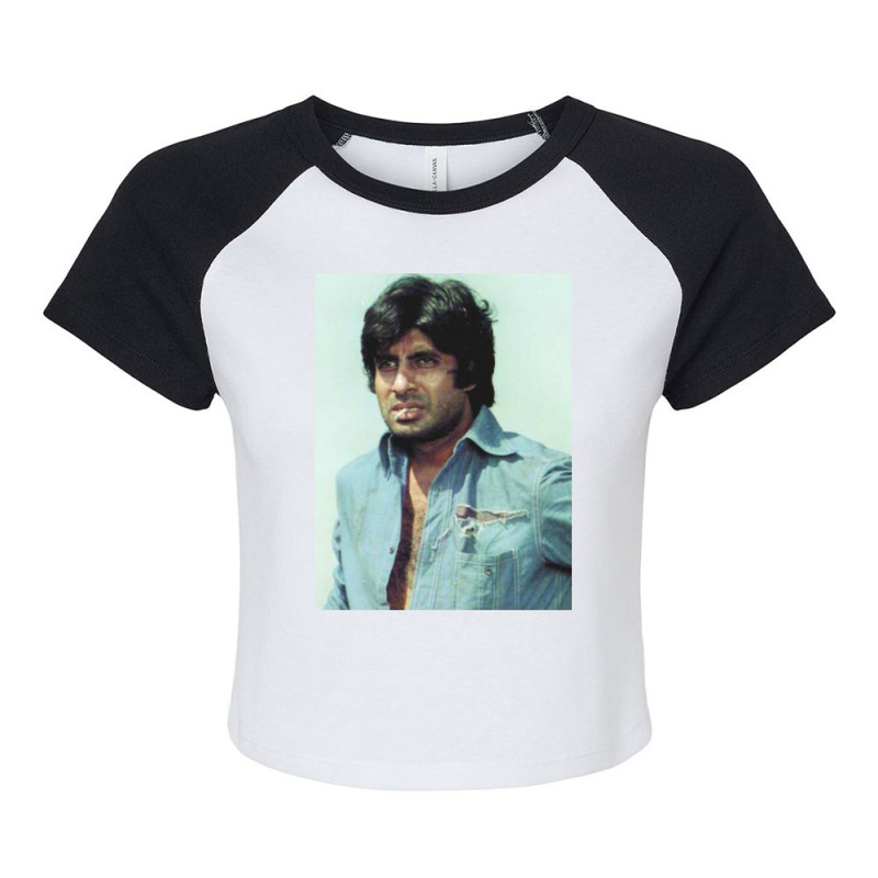 Funny Men Shahrukh Khan Men Women Raglan Crop Top by ArtistAadens | Artistshot