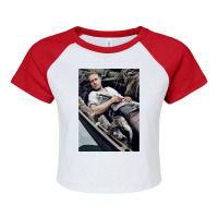 Music Vintage Retro Handsome Man Women My Favorite Raglan Crop Top | Artistshot