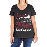 Creative Writer Xmas Job Funny Christmas Ladies Curvy T-shirt | Artistshot