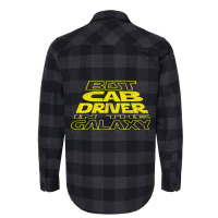 Cab Driver Funny Space Backside Design 2 Flannel Shirt | Artistshot