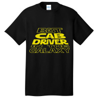 Cab Driver Funny Space Backside Design 2 Basic T-shirt | Artistshot