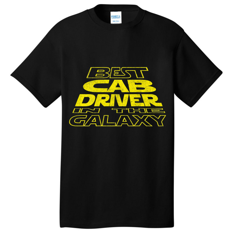 Cab Driver Funny Space Backside Design 2 Basic T-shirt by NariahPringl | Artistshot