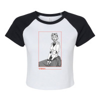 Mask The Bionic Woman For Men Women Raglan Crop Top | Artistshot