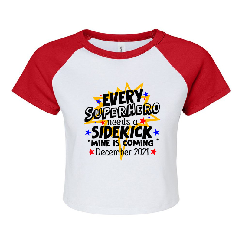 Kids Every Superhero Needs A Sidekick December 2021 Big Brother Raglan Crop Top by moonlight2270 | Artistshot