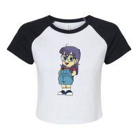 Art Character Hero Anime Cool Mens Womens Raglan Crop Top | Artistshot