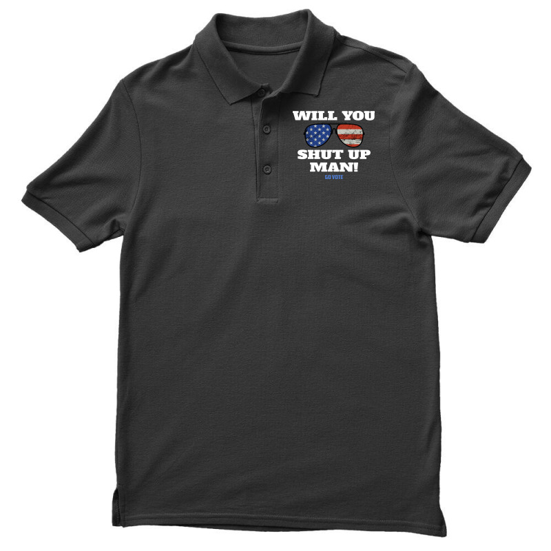 Will You Shut Up Man Anti Trump Gift Men's Polo Shirt | Artistshot