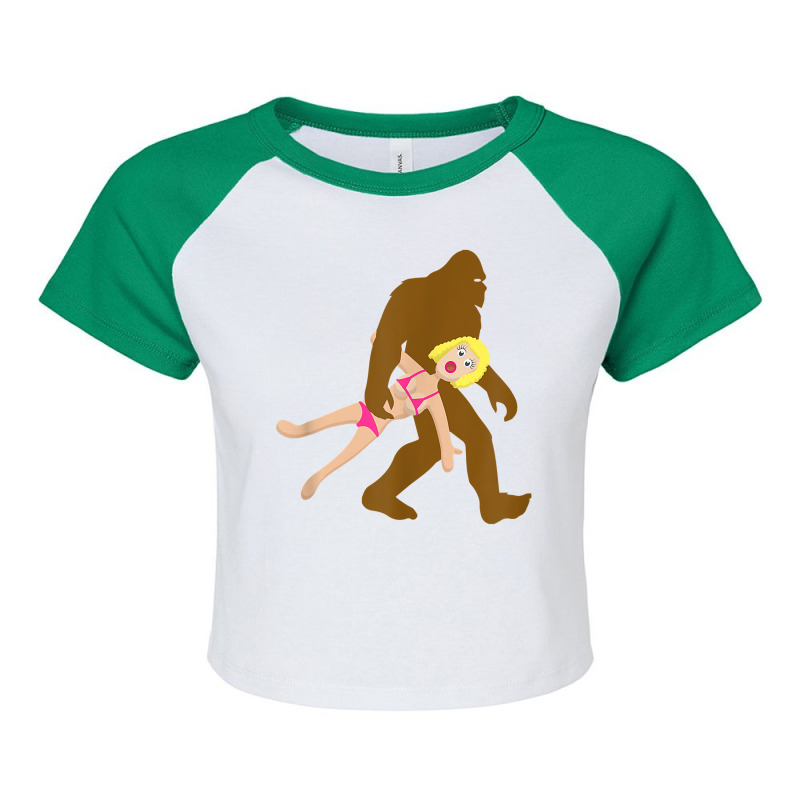 Cute Funny Sasquatch Gift  Bigfoot Blow Up Sex Doll Shirt T Shirt Raglan Crop Top by kalerttjay | Artistshot