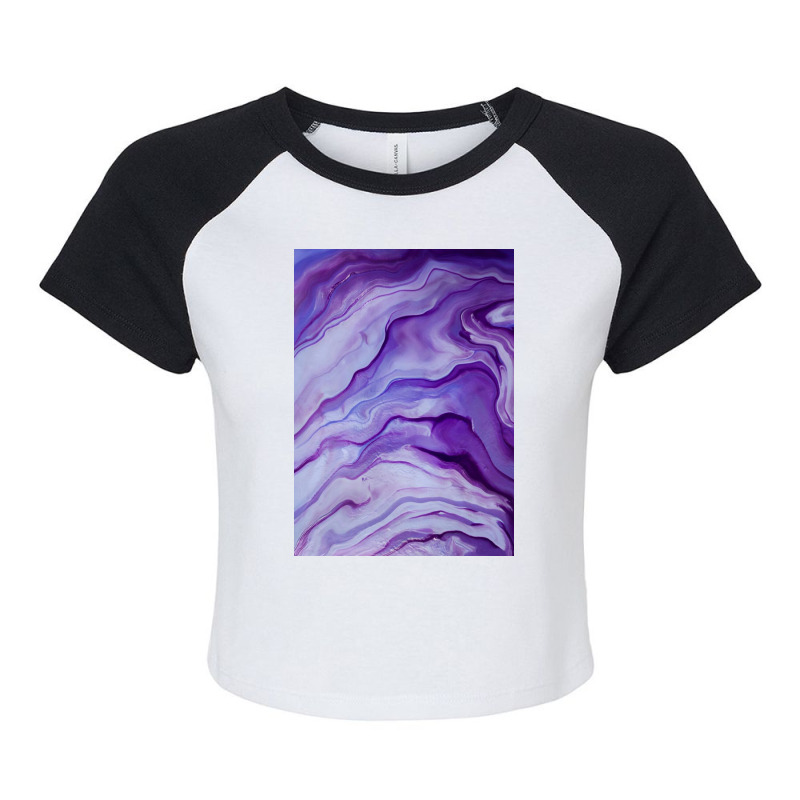 Amethyst Raglan Crop Top by lorismerch | Artistshot