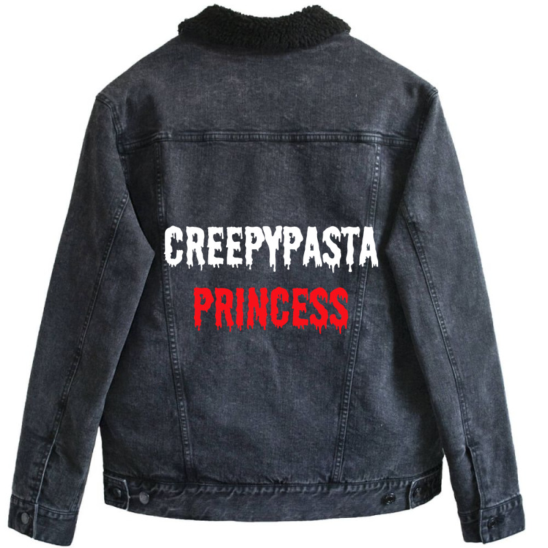 Creepypasta Princess Scary Story Reader Writer For Unisex Sherpa-Lined Denim Jacket by AMETHYSTBUSHEL | Artistshot