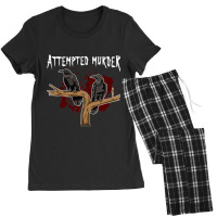 Crime Writer Literary Fans Funny Attempted Murder  Women's Pajamas Set | Artistshot