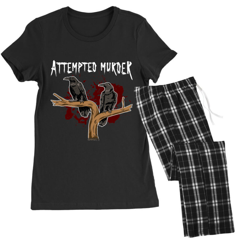 Crime Writer Literary Fans Funny Attempted Murder  Women's Pajamas Set by JOEGREEN | Artistshot