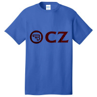 Enticing Simple Cz Pistol Red Design Basic T-shirt | Artistshot