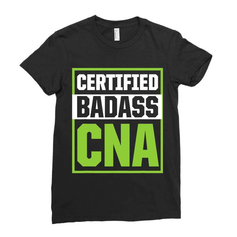 Cna Certified Nursing Assistant 43 9 Ladies Fitted T-Shirt by KarimSatterfield | Artistshot