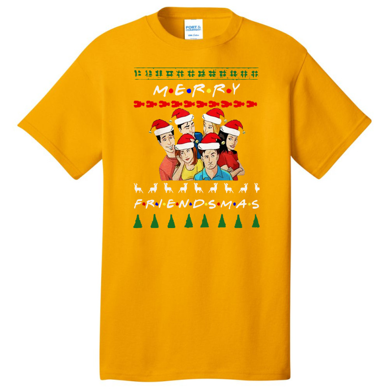 Merry Friendsmas Ugly Christmas Basic T-shirt | Artistshot