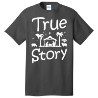 Christian Lame Story Christmas Nativity Scene Catholic Jesus Manger 11 Basic T-shirt | Artistshot