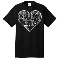 Chemistry T  Shirt Chemistry Science Heart Chemist Scientist Pharmacis Basic T-shirt | Artistshot