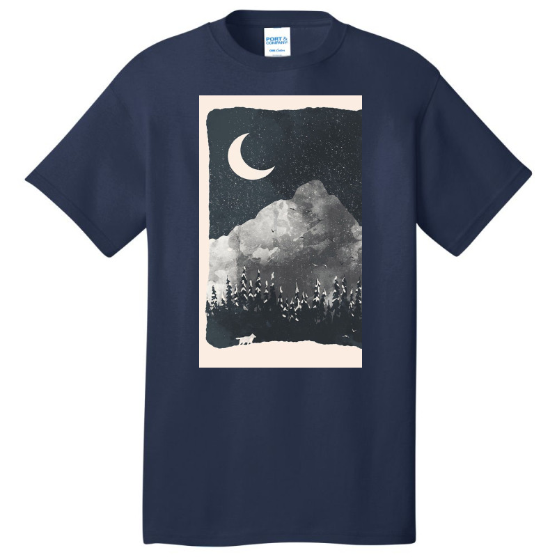 Winter Finds The Wolf... Basic T-shirt | Artistshot