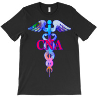 Cna Certified Nursing Assistant Medical Emblem Cad T-shirt | Artistshot