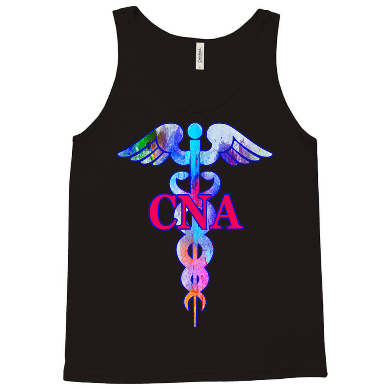 Cna Certified Nursing Assistant Medical Emblem Cad Tank Top | Artistshot