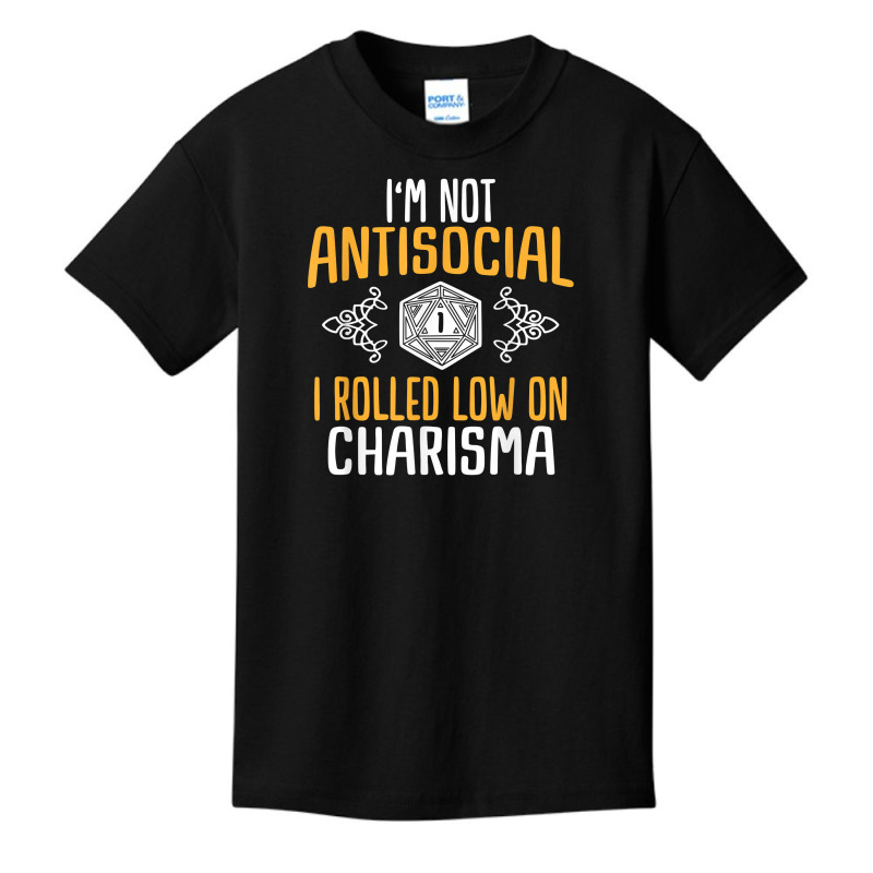 Funny Rpg Rolled Low Charisma T Shirt Basic Youth T-shirt by franceskagilland | Artistshot