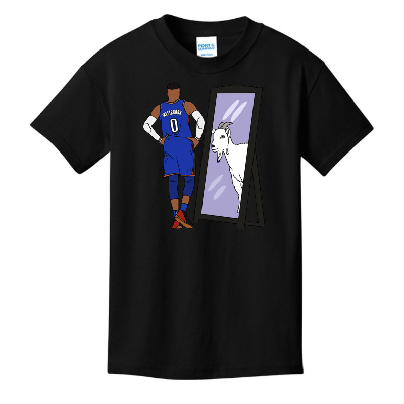 Russell Westbrook Mirror Goat (thunder) Basic Youth T-shirt by grahamlauren | Artistshot