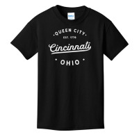 Womens Classic Retro Vintage Cincinnati Ohio Pride Usa Novelty V Neck Basic Youth T-shirt | Artistshot