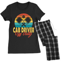 Cab Driver Off Duty Pickleball Player Retirement Women's Pajamas Set | Artistshot