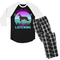 Australian Kelpie T  Shirt I Hear You I'm Just Not Listening Australia Men's 3/4 Sleeve Pajama Set | Artistshot