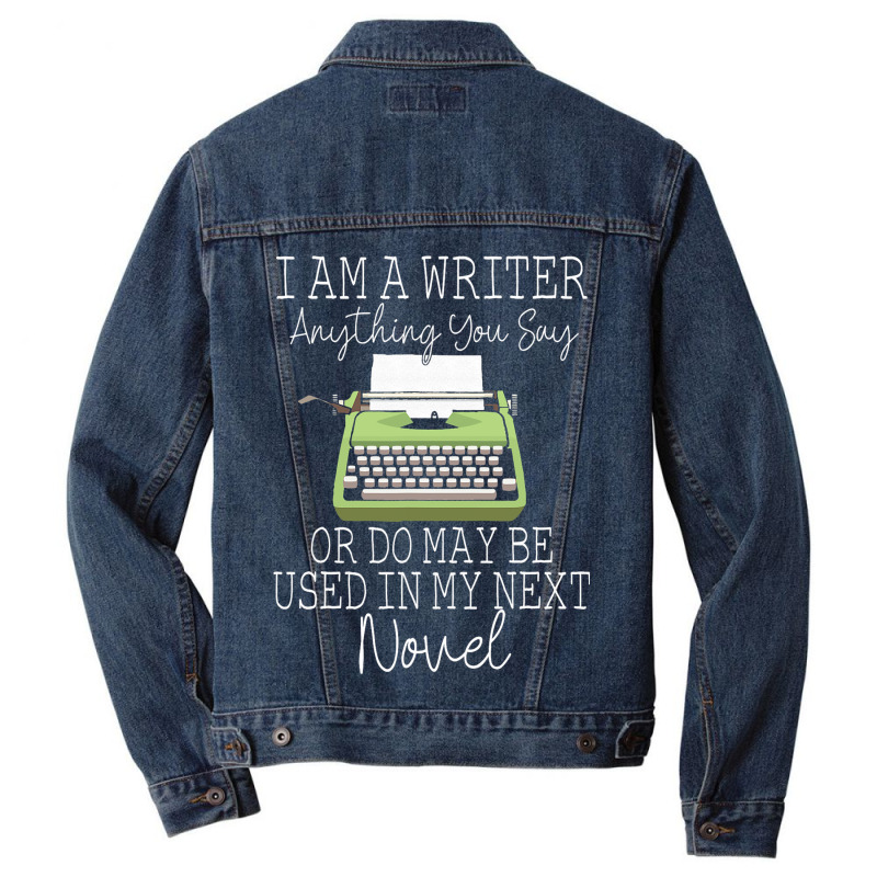 Cool Writer Art For Men Women Novel Author Writing Men Denim Jacket by MartellHorgan | Artistshot