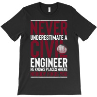 Civil Engineer Bridge Builder Engineering Student T-shirt | Artistshot