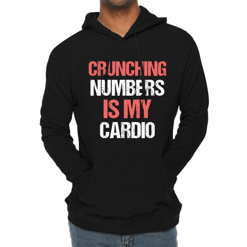 Crunching Numbers Is My Cardio Funny Accountant Gi Lightweight Hoodie | Artistshot