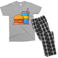 Burger And Soda Men's T-shirt Pajama Set | Artistshot