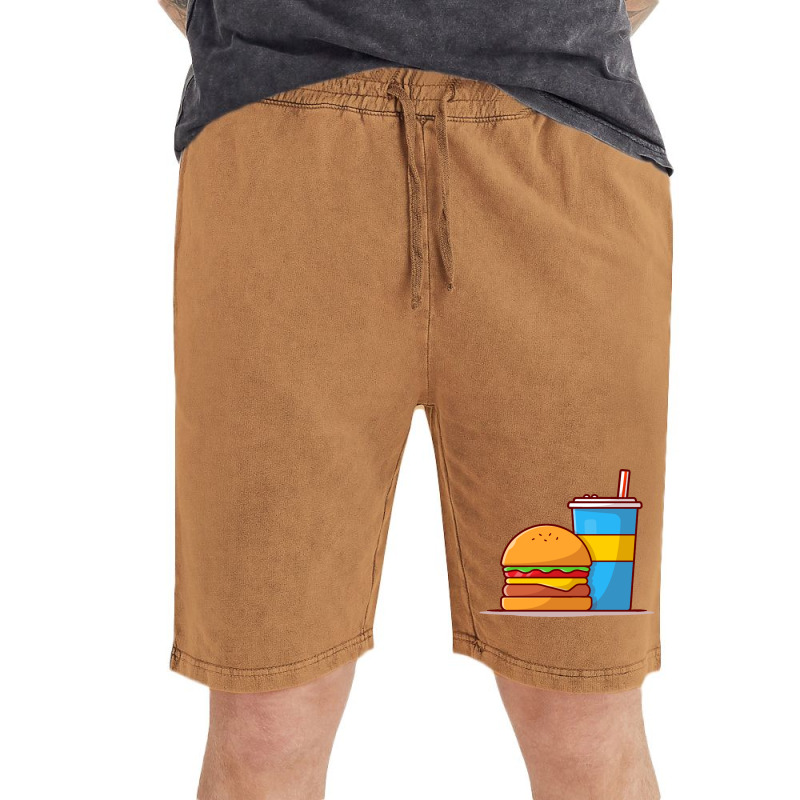 Burger And Soda Vintage Short | Artistshot