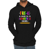 Pre K Where The Adventure Begins Lightweight Hoodie | Artistshot