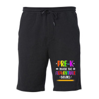 Pre K Where The Adventure Begins Fleece Short | Artistshot