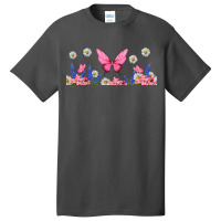 Butterflies And Flowers Basic T-shirt | Artistshot