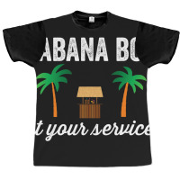 Cabana Boy At Your Service Funny Bartender Server Graphic T-shirt | Artistshot