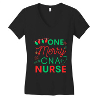 Certified Nursing Assistant One Merry Cna Nurse Ch Women's V-neck T-shirt | Artistshot